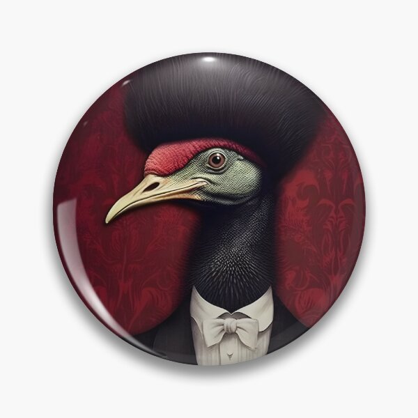Item preview, Anthropomorphic Bird Being in Formal Attire - Surrealist Art with Vintage and Elegant Style designed and sold by Hipatye26.