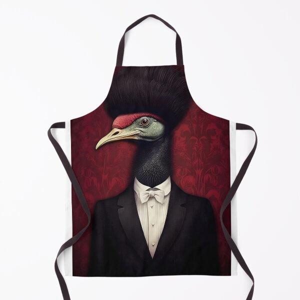 Item preview, Anthropomorphic Bird Being in Formal Attire - Surrealist Art with Vintage and Elegant Style designed and sold by Hipatye26.