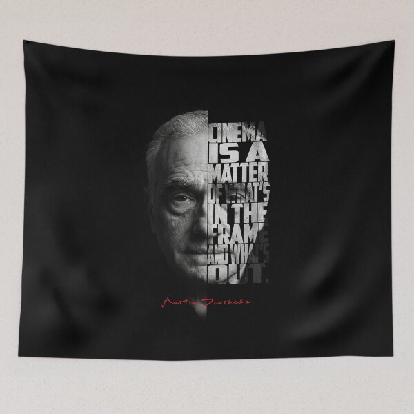 Item preview, Black and white Martin Scorsese Legendary Director quote. designed and sold by Enea Kelo.