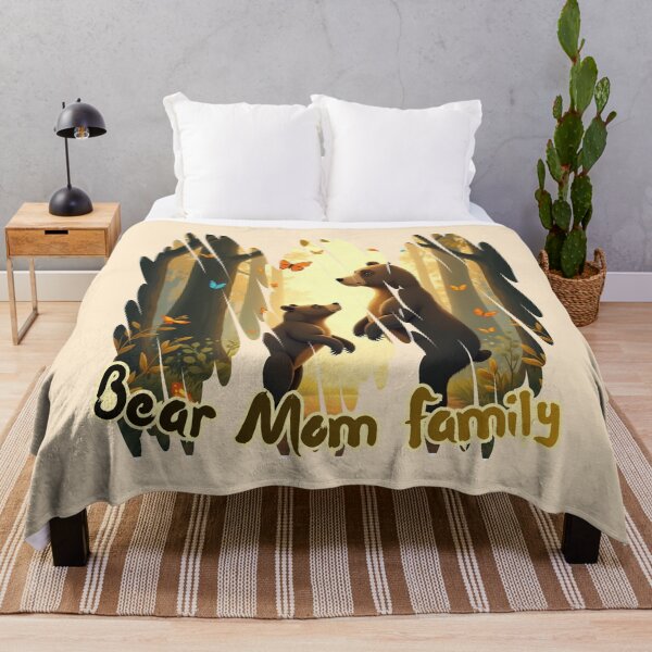Item preview, Bear Mom Family - Hand-Illustrated Mother's Day - Golden Forest - Wildlife Family designed and sold by PriyaMagic.