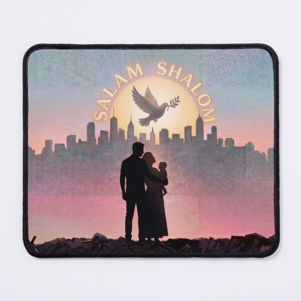 Item preview, Salam Shalom - United Family and Peace Dove designed and sold by Rhyme & Rag.