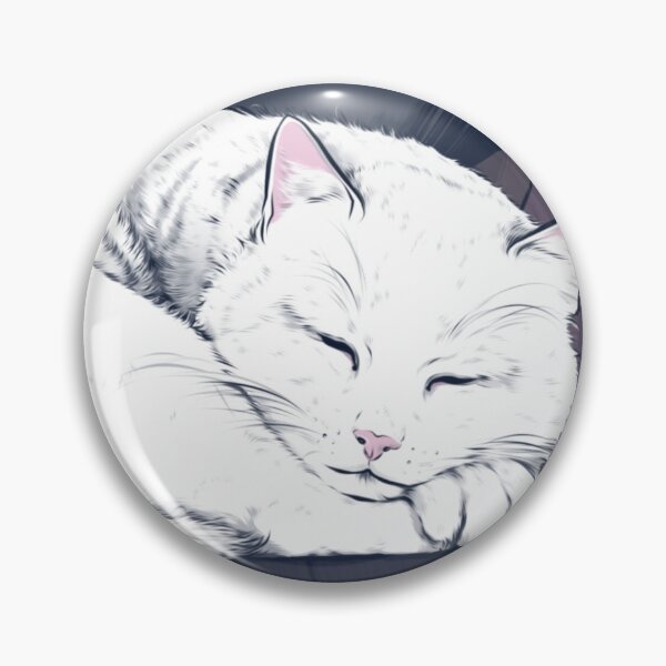 Item preview, White cat designed and sold by Racheburn.