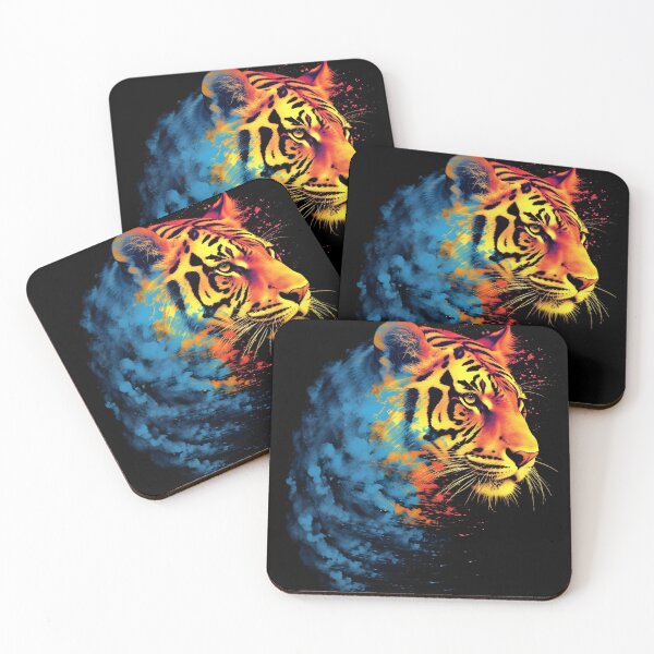 Item preview, Cosmic Tiger in Watercolor Style designed and sold by Hipatye26.