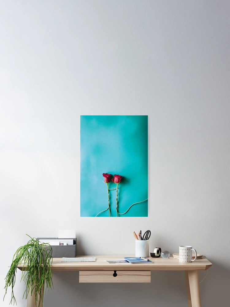 Thumbnail 2 of 3, Poster, Two Roses Bound Together designed and sold by RubyDelAngel.