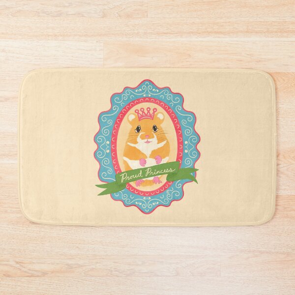 Item preview, Proud Princess Hamster Illustration | Cute Crowned Hamster Pet Lover Art designed and sold by Carrie Cantwell Art.