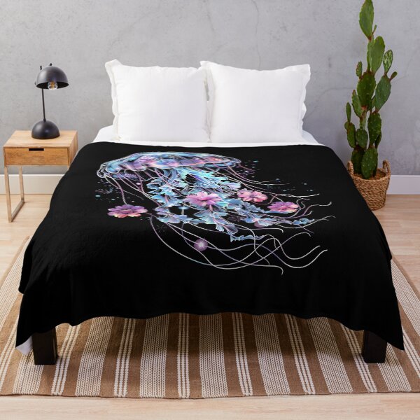 Item preview, Jellyfish Flowers Vintage Floral Scuba Diving Surf designed and sold by Boutkimaewab.