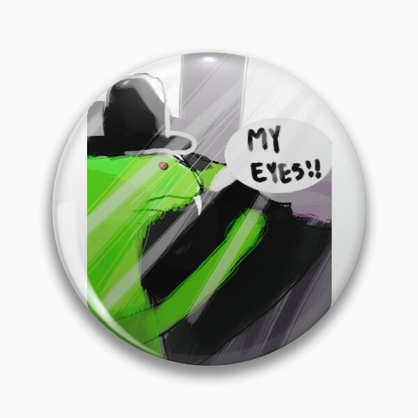 Item preview, The Vampire Frog Is Blinded Sticker designed and sold by FrogLakeArt.
