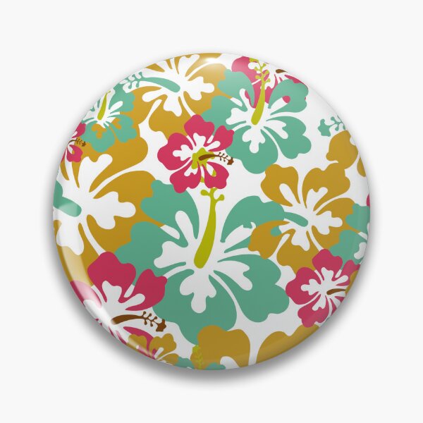 Item preview, Tropical Hawaiian Hibiscus Floral Pattern designed and sold by Studio Yvonne .