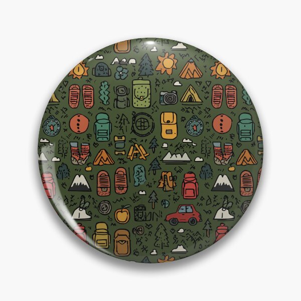 Item preview, Olive Green Dense Camping Equipment Art designed and sold by Piotrek0001.