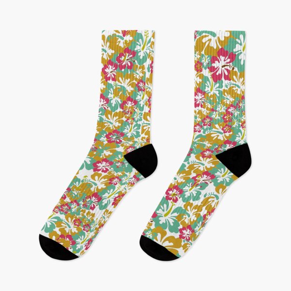 Item preview, Tropical Hawaiian Hibiscus Floral Pattern designed and sold by Studio Yvonne .