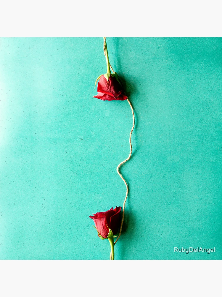 Thumbnail 3 of 3, Pin, Two Roses Connected designed and sold by RubyDelAngel.