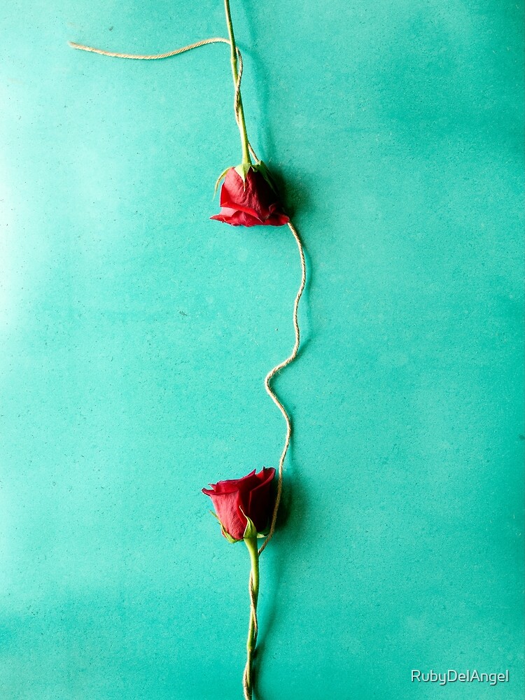 Thumbnail 3 of 3, Scarf, Two Roses Connected designed and sold by RubyDelAngel.
