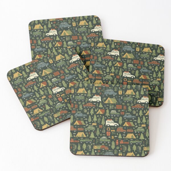 Item preview, Forest Green Tents and Campers Landscape designed and sold by Piotrek0001.