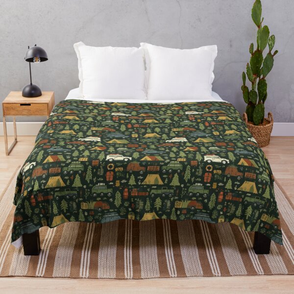 Item preview, Forest Green Tents and Campers Landscape designed and sold by Piotrek0001.