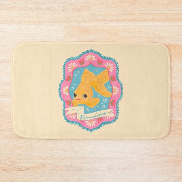 Item preview, Primadonna Goldfish Illustration | Cute Fancy Goldfish Funny Fish Art designed and sold by Carrie Cantwell Art.