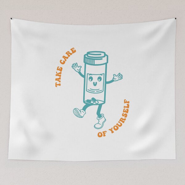 Item preview, Take Care of Yourself Pill Bottle – Cute Pharmacy Cartoon | Healthcare Worker Gift designed and sold by Pao's Mind.