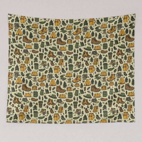 Item preview, Dense Beige Hiking and Survival Pattern designed and sold by Piotrek0001.