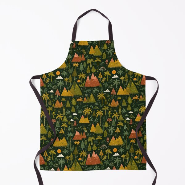 Item preview, Stylized Green Forest and Mountains Art designed and sold by Piotrek0001.
