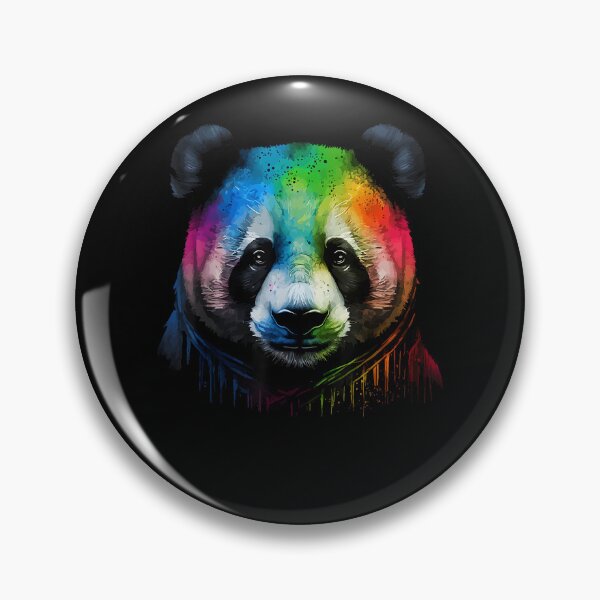 Item preview, Panda Colorful Pop Art Splash Art Tie Dye Rainbow designed and sold by Boutkimaewab.