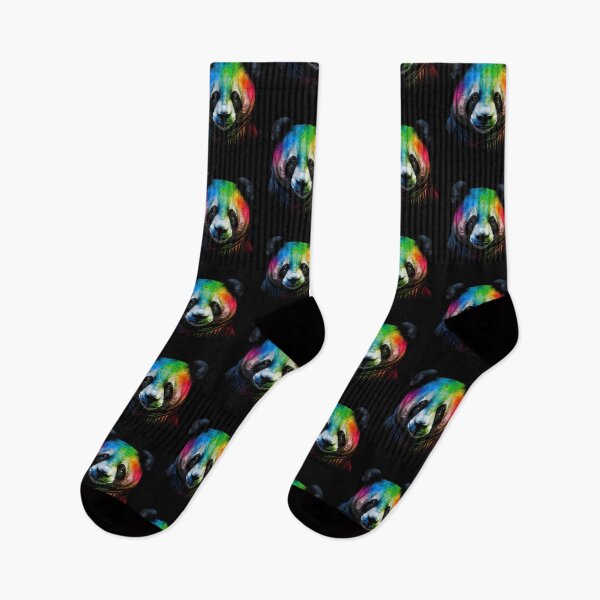 Item preview, Panda Colorful Pop Art Splash Art Tie Dye Rainbow designed and sold by Boutkimaewab.