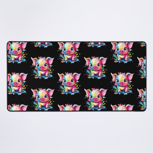 Item preview, Rainbow Piggy Cute Colorful Animal Splash Art designed and sold by Boutkimaewab.