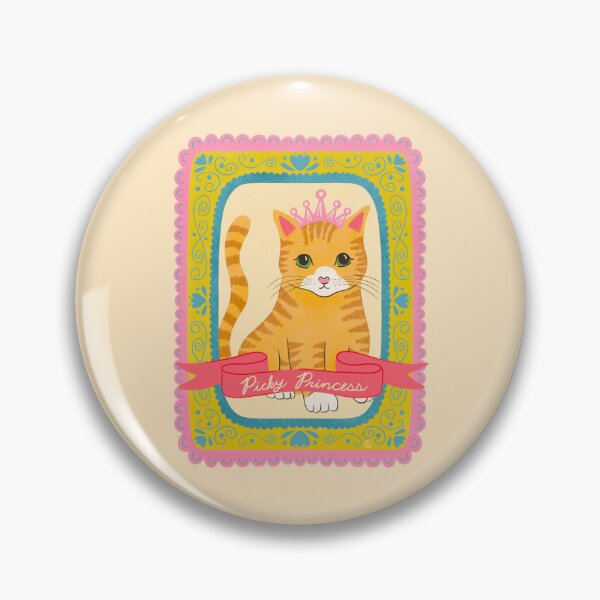Item preview, Picky Princess Cat Illustration | Cute Orange Tabby Cat Lover Art designed and sold by Carrie Cantwell Art.