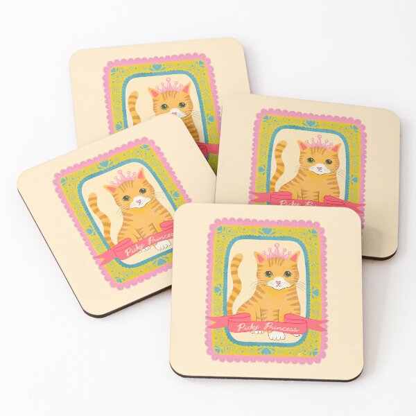 Item preview, Picky Princess Cat Illustration | Cute Orange Tabby Cat Lover Art designed and sold by Carrie Cantwell Art.