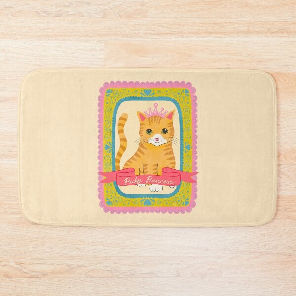 Item preview, Picky Princess Cat Illustration | Cute Orange Tabby Cat Lover Art designed and sold by Carrie Cantwell Art.