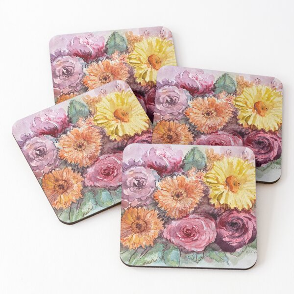 Item preview, Watercolor Flower Bouquet designed and sold by Kara Draws.
