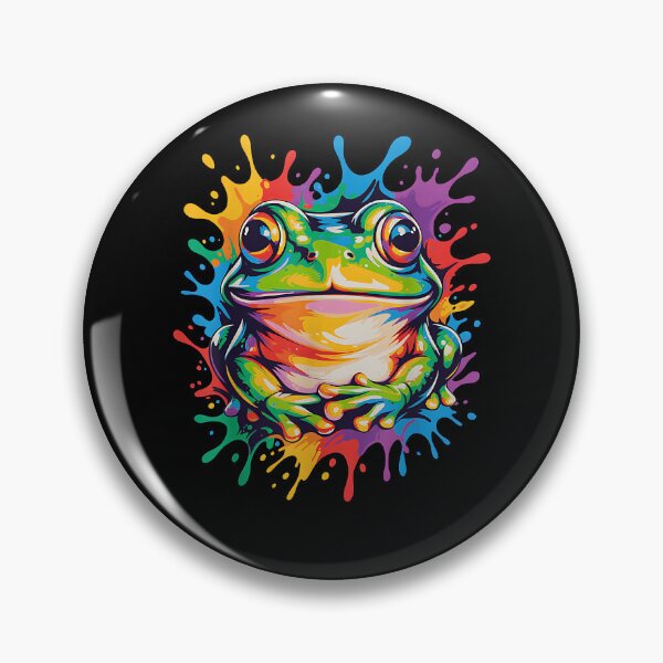 Item preview, Cute Colorful Frog Art Paint Splash Amphibian Lover designed and sold by Boutkimaewab.