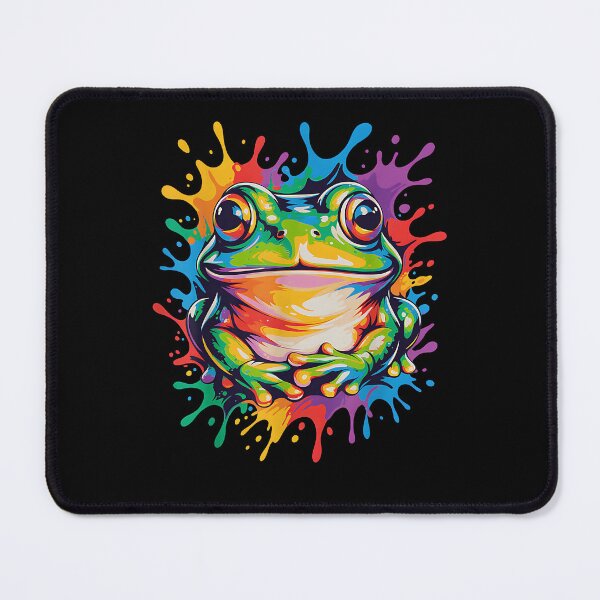 Item preview, Cute Colorful Frog Art Paint Splash Amphibian Lover designed and sold by Boutkimaewab.