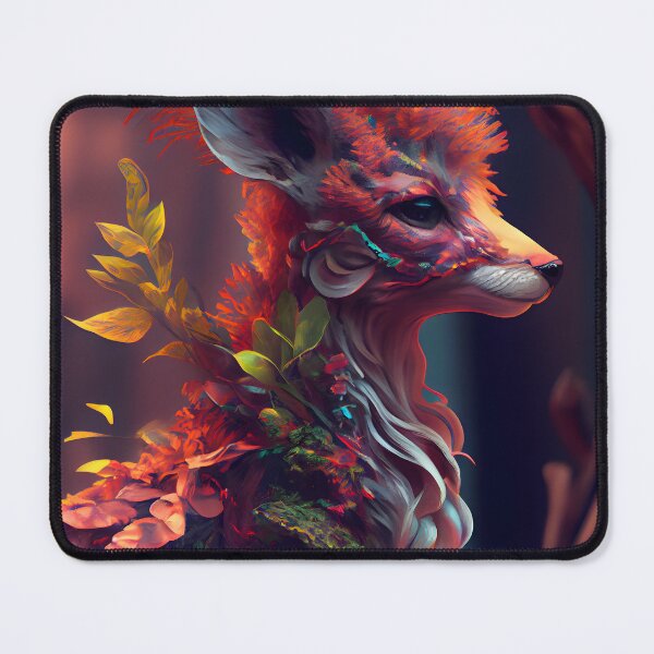 Item preview, Fantastic Deer in Autumnal-Vegetal Style - Fantastic Art that Unites Fauna and the Botanical World designed and sold by Hipatye26.