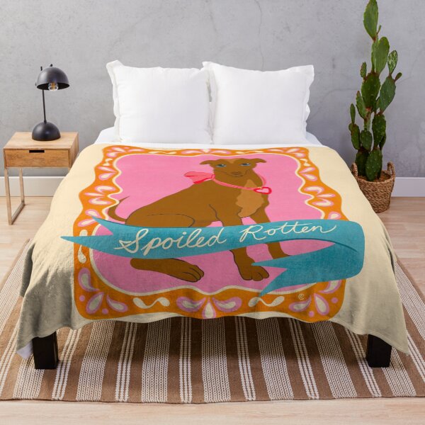 Item preview, Spoiled Rotten Sighthound Illustration | Cute Italian Greyhound Dog Art designed and sold by Carrie Cantwell Art.