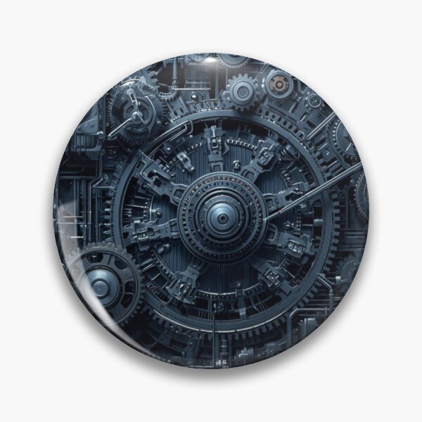 Item preview, Midnight Blue Intricate Steampunk Mechanical Gears designed and sold by AAMHdesigns.