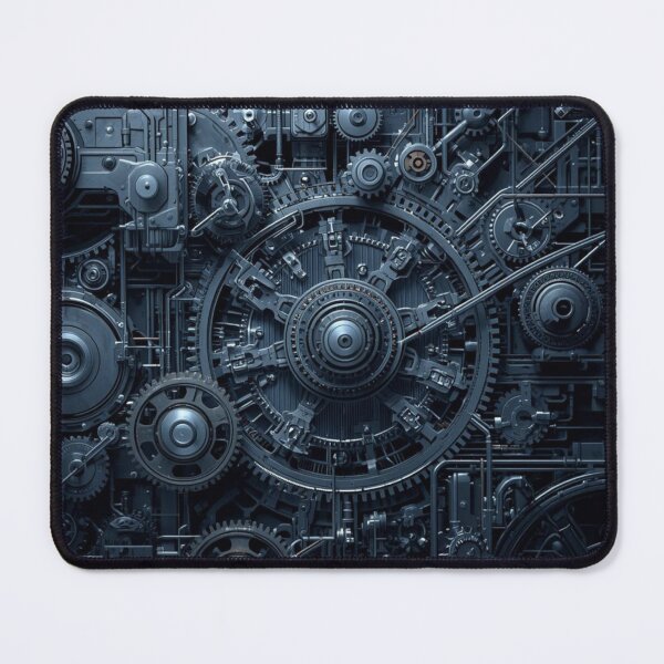 Item preview, Midnight Blue Intricate Steampunk Mechanical Gears designed and sold by AAMHdesigns.