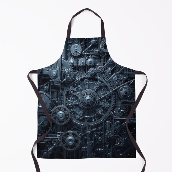 Item preview, Midnight Blue Intricate Steampunk Mechanical Gears designed and sold by AAMHdesigns.