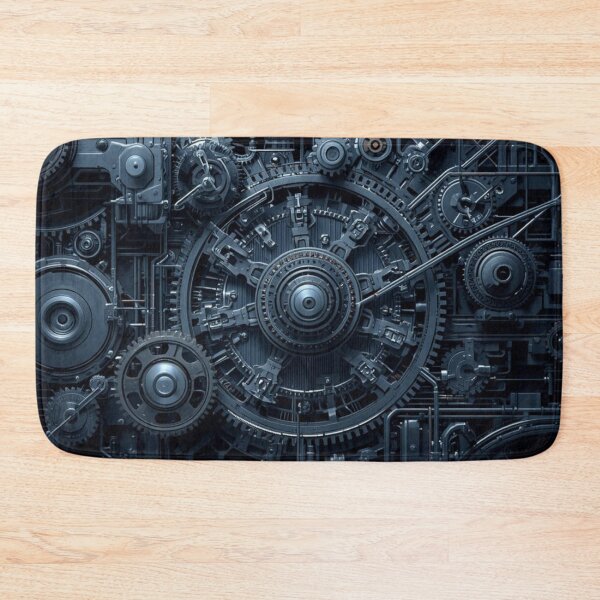 Item preview, Midnight Blue Intricate Steampunk Mechanical Gears designed and sold by AAMHdesigns.