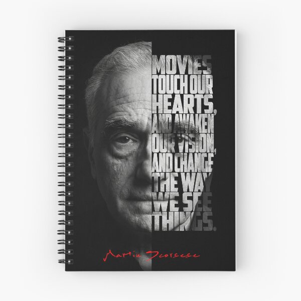 Item preview, Black and white Martin Scorsese Legendary Director quote. designed and sold by Enea Kelo.