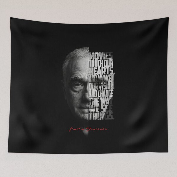 Item preview, Black and white Martin Scorsese Legendary Director quote. designed and sold by Enea Kelo.