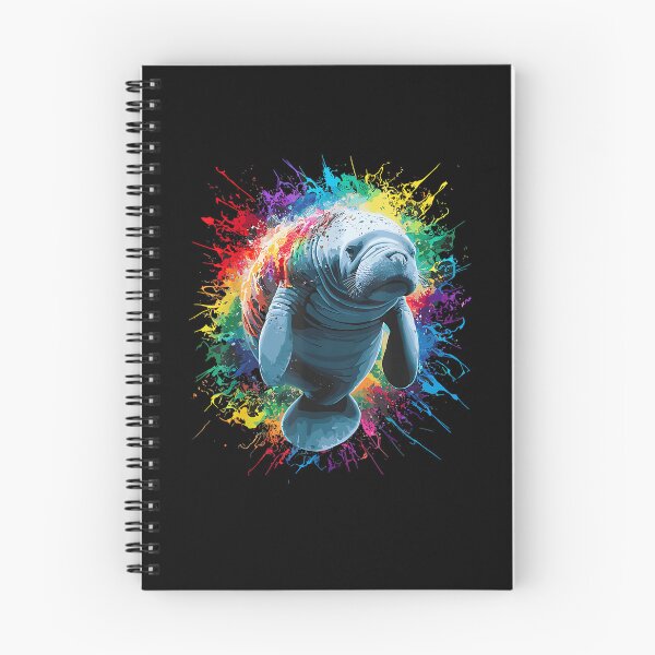 Item preview, Colorful Paint Splash Cute Manatee Art Graphic designed and sold by Boutkimaewab.