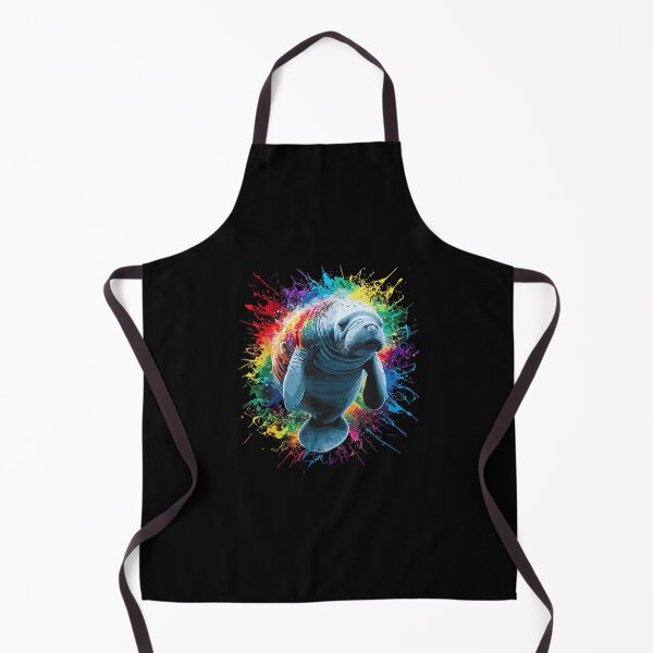 Item preview, Colorful Paint Splash Cute Manatee Art Graphic designed and sold by Boutkimaewab.
