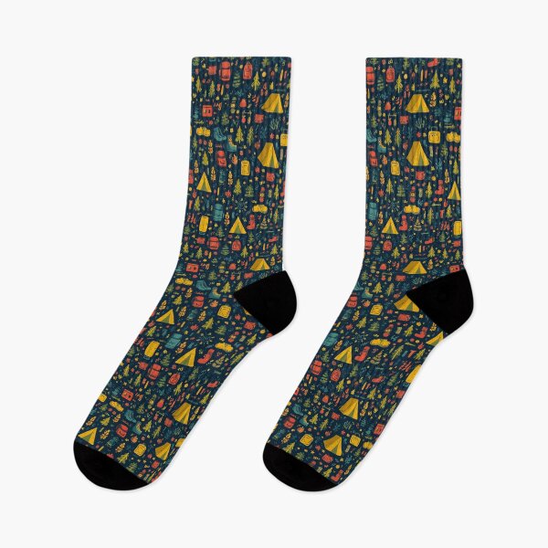 Item preview, Navy Blue Colorful Camper Van Pattern designed and sold by Piotrek0001.