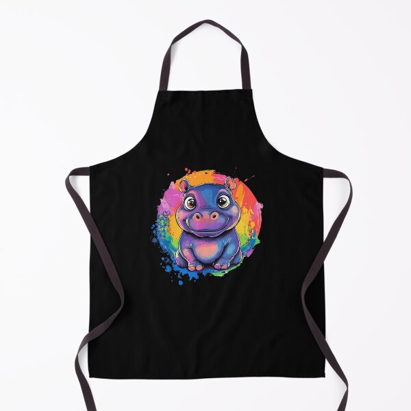 Item preview, Cute Hippo Colorful Rainbow Splash Art designed and sold by Boutkimaewab.