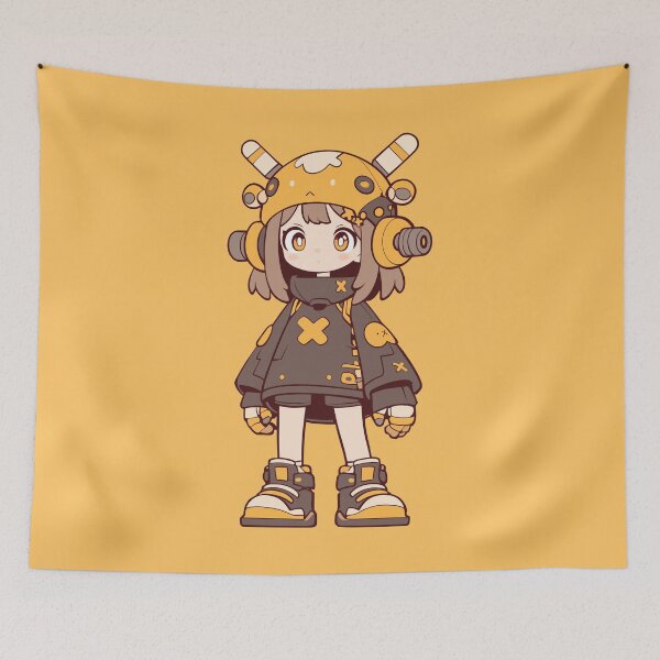 Item preview, Cyber Kawaii Robot Girl – Cute Futuristic Anime Character designed and sold by dharanna.