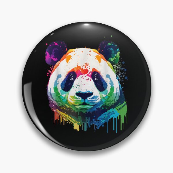 Item preview, Panda Colorful Pop Art Splash Art Tie Dye Rainbow designed and sold by Boutkimaewab.