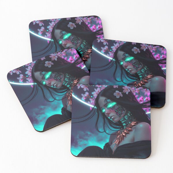 Item preview, Autonomous Neon Cyberpunk Android Character Illustration designed and sold by Insomnia Art Designs.