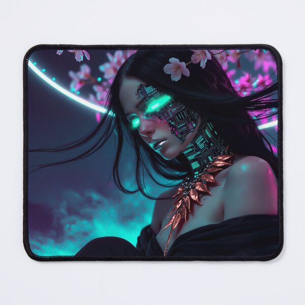 Item preview, Autonomous Neon Cyberpunk Android Character Illustration designed and sold by Insomnia Art Designs.