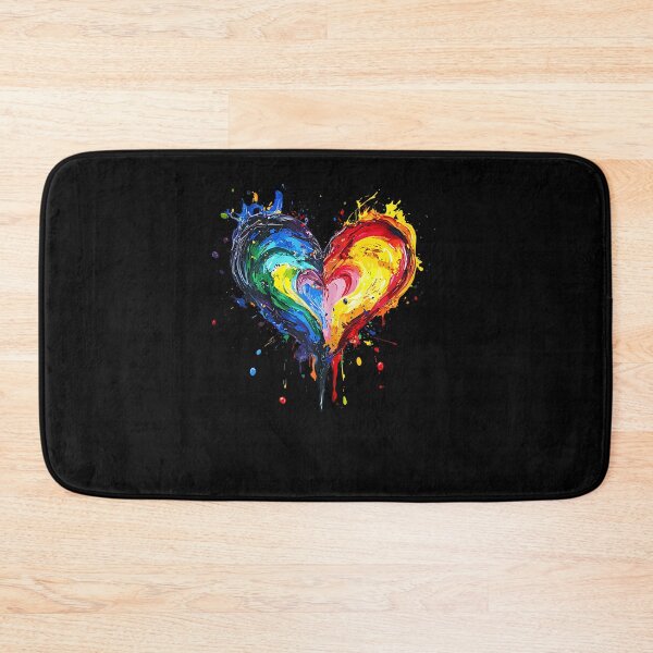 Item preview, Colorful Rainbow Heart Paint Splash Abstract Love designed and sold by Boutkimaewab.