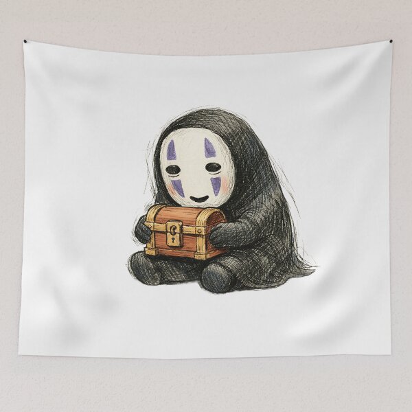 Item preview, NO FACE WITH SMALL WOODEN CHEST designed and sold by LIS AND MELIVERSO.