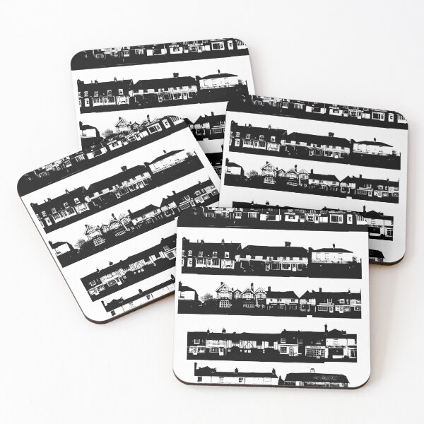 Item preview, Headcorn Village shops silhouette black & white designed and sold by Katy Fryd.